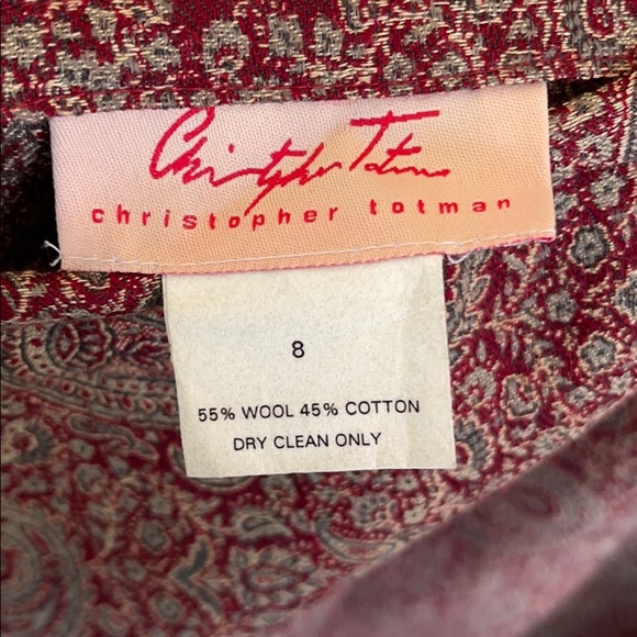 Christoper Totman Wool Jaquard Skirt - Picture 4 of 7